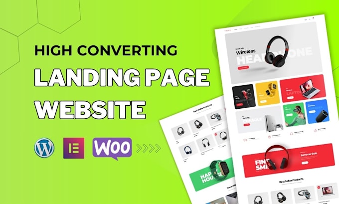 Gig Preview - Customize responsive wordpress landing page design, elementor landing page