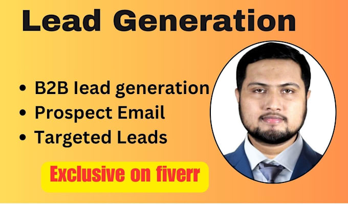 Bestseller - do lead generation from linkedin and website for your b2b