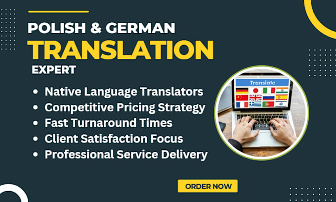 Bestseller - provide a quality english, german and polish translation