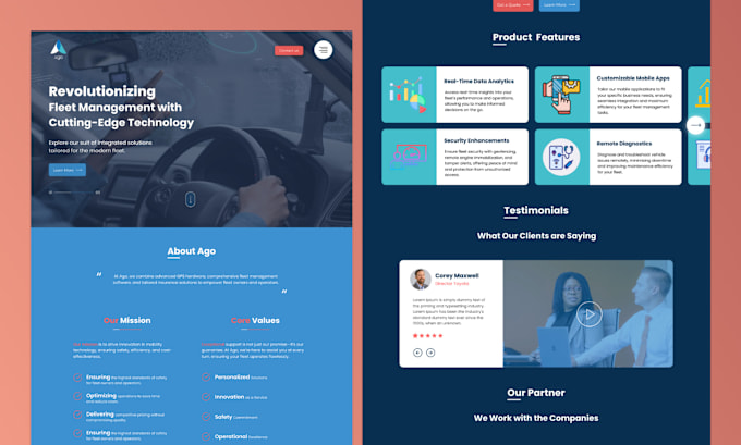 Gig Preview - Create professional landing page UX UI design