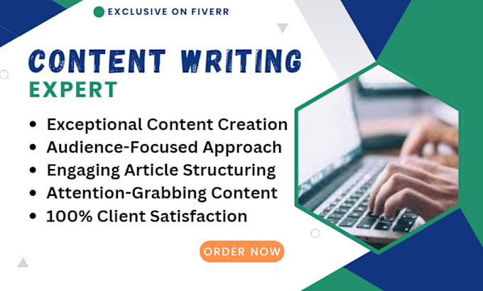 Gig Preview - Do high converting, well researched professional content writing