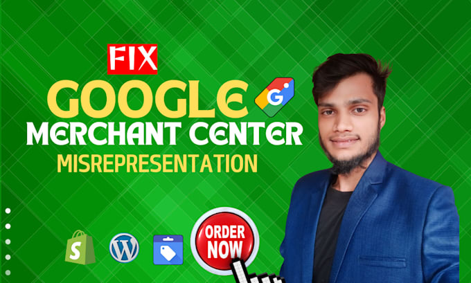 Gig Preview - Fix google merchant center suspension and misrepresentation gmc product approve