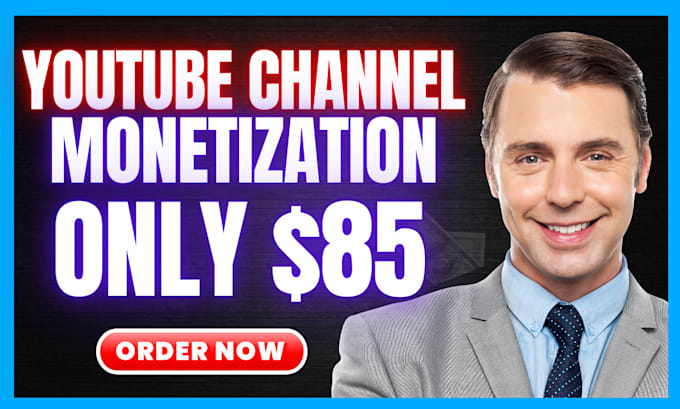 Gig Preview - Complete youtube channel monetization with my expertise