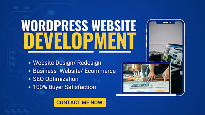 Gig Preview - Design your wordpress website, woocommerce, online store