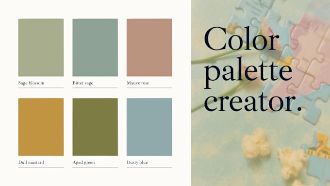 Gig Preview - Create a professional color palette service for your brand