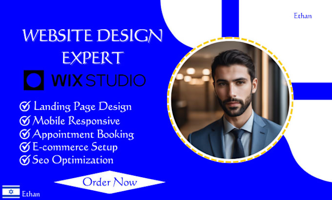 Gig Preview - Build wix studio website,wix website design and redesign wix