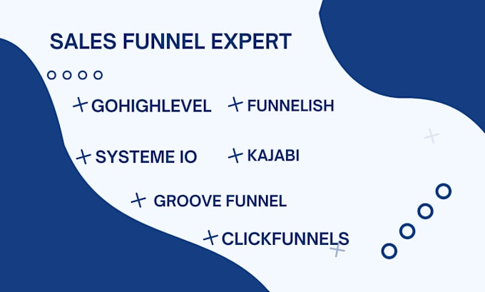 Gig Preview - Build sales funnel on funnelish gohighlevel kajabi systeme io groove funnel