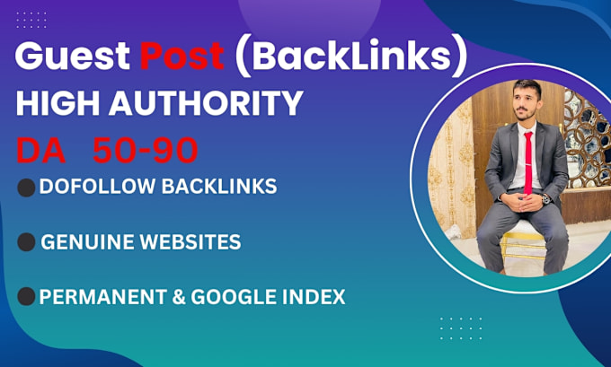 Gig Preview - Publish a high da guest post with SEO do follow backlinks