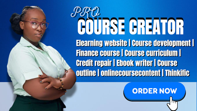 Gig Preview - Do ebook online course content, course creation, content creation on thinkific