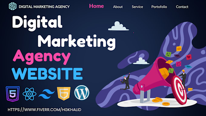 Gig Preview - Create a digital marketing agency business website