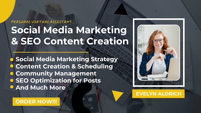 Gig Preview - Be your social media marketing manager and engaging content creator