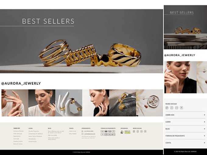 Gig Preview - Create a captivating jewelry store, accessories store or jewelry website