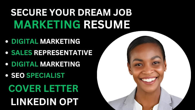 Gig Preview - Write a professional ats marketing and sales resume and cover letter