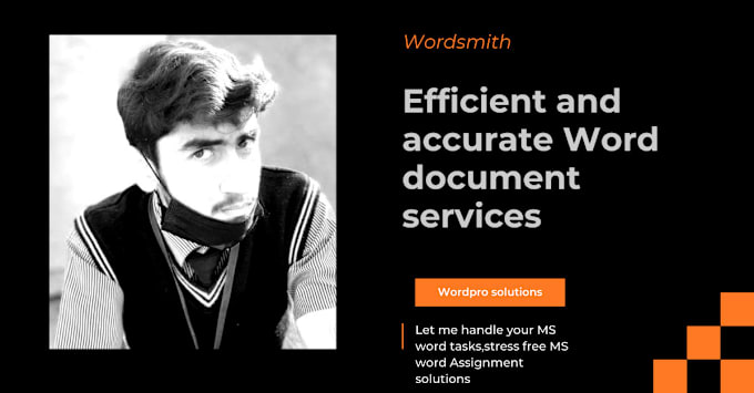 Gig Preview - Do perfect ms word document creation,formatting,design and editing