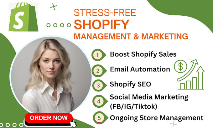 Gig Preview - Boost shopify sales, shopify marketing, manage shopify promotion ads, klaviyo