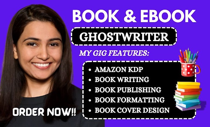 Gig Preview - Do amazon kdp book publishing book writing  kdp ebook ghostwriting formatting