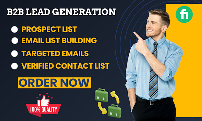 Gig Preview - Do local b2b leads and email list building for b2b lead generation