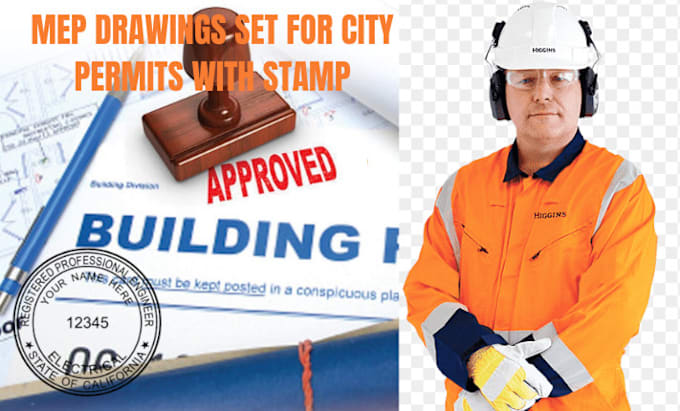 Gig Preview - Be your fl california, newyork texas pe architectural drawing and stamp engineer