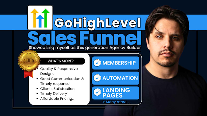 Bestseller - be your gohighlevel sales funnel builder and landing page designer