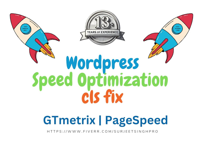 Gig Preview - Speed up your wordpress website on gtmetrix and pagespeed 13 years of experience