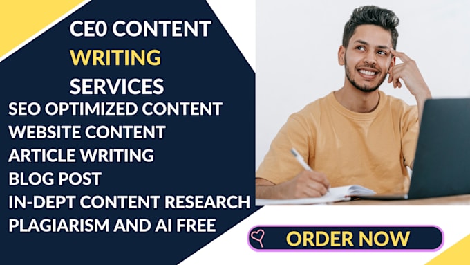 Gig Preview - Be your content writer, write amazing SEO website content