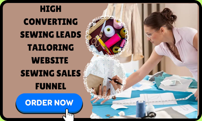 Gig Preview - Generate exclusive sewing leads via sewing facebook ads design sewing website