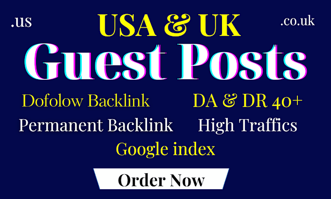 Gig Preview - Do guest posting services with permanent dofollow backiinks