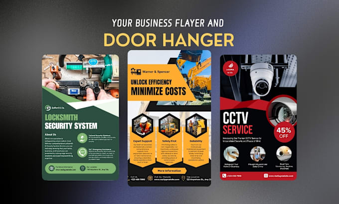 Gig Preview - Design door hanger, flyer, postcard, poster roofing cleaning painting design etc