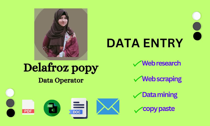 Bestseller - do data entry, copy paste data mining, b2b lead generation