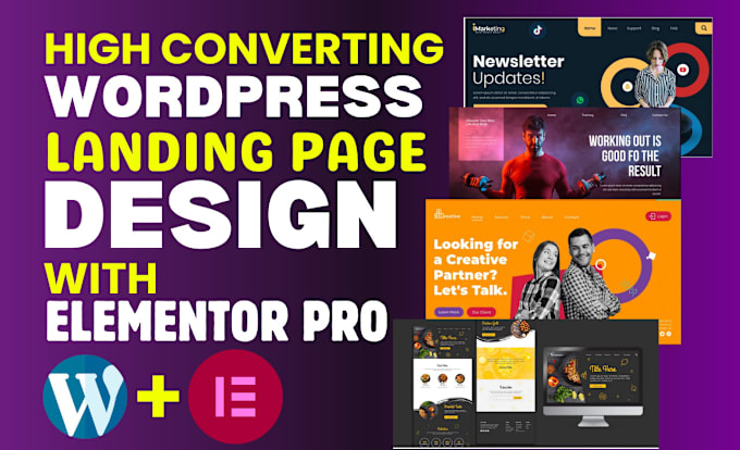 Bestseller - design a high  converting, responsive wordpress landing page with elementor