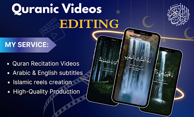 Gig Preview - Create islamic and  recitation shorts,reels for youtube