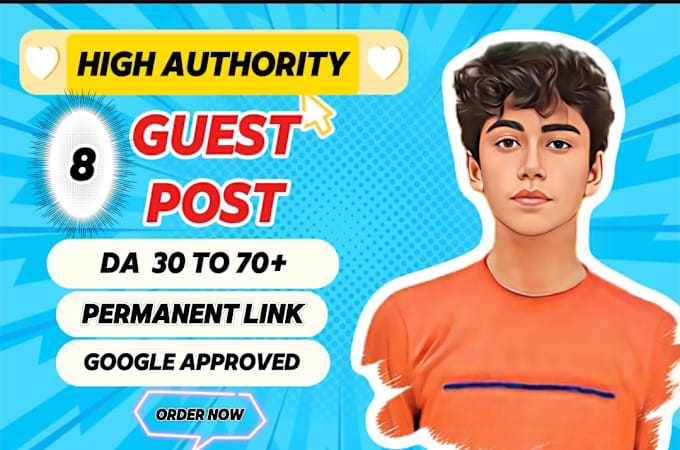 Gig Preview - Boost your SEO high quality guest post on authority sites