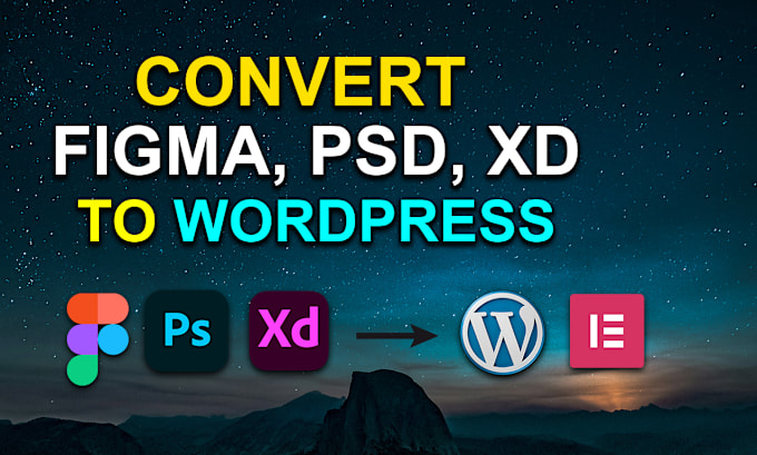 Gig Preview - Convert figma to wordpress elementor PSD, xd to elementor or figma to elementor