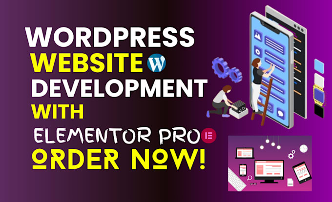 Gig Preview - Design stunning and responsive wordpress websites using elementor pro