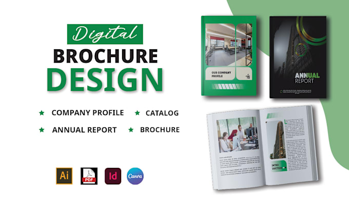 Gig Preview - Design digital brochure, company profile, annual report, catalog, corporate