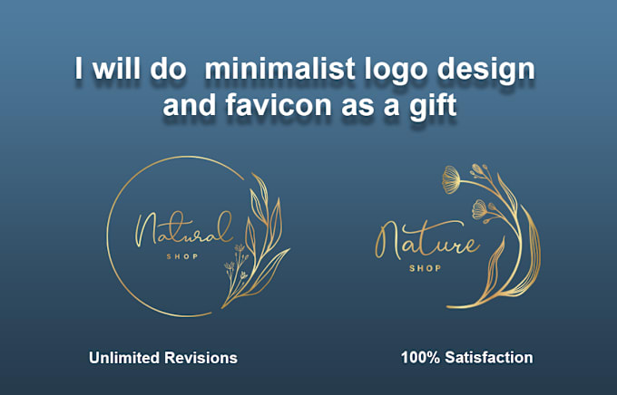 Bestseller - do 2 minimalist logo design and favicon as a gift