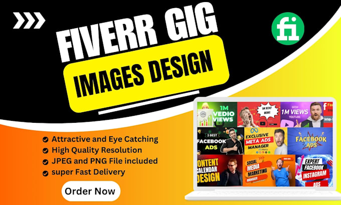 Gig Preview - Design clickable fiverr gig images, gig thumbnail, best youtube thumbnail design