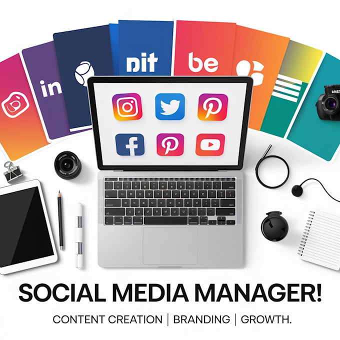 Gig Preview - Manage your social media account manager