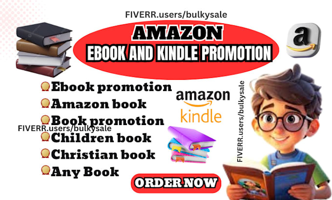 Gig Preview - Promote  amazon book, christian book kindle and ebook marketing