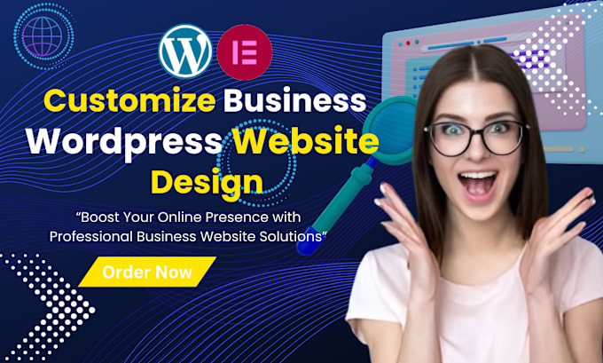 Gig Preview - Create custom design for business website