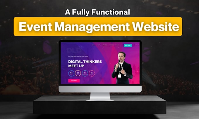 Gig Preview - Build event management website with event listing, ticket and qr code