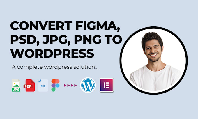 Gig Preview - Convert figma, psd, xd, pdf to wordpress or any file to wordpress