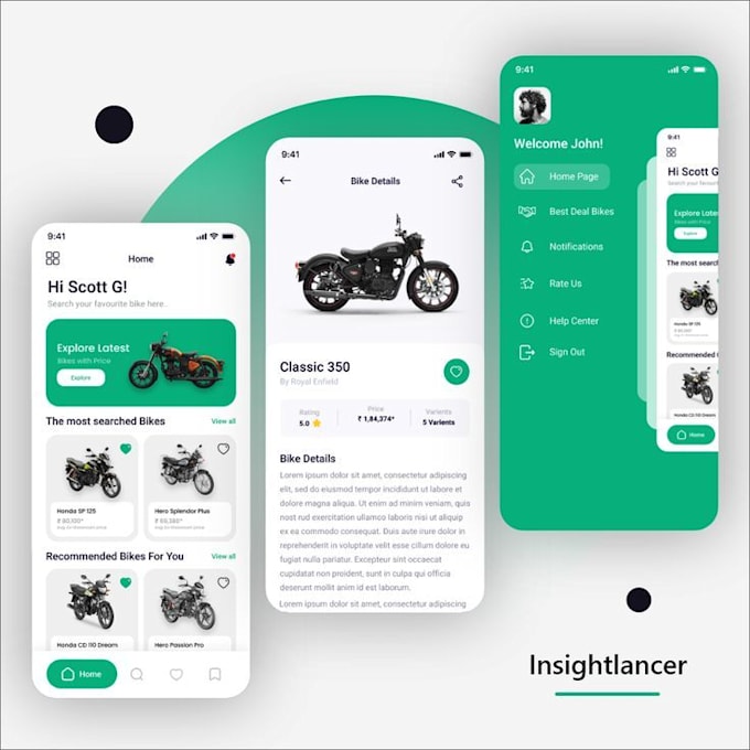 Gig Preview - Do motorcycle or car marketplace app, auction app, web for buying and selling