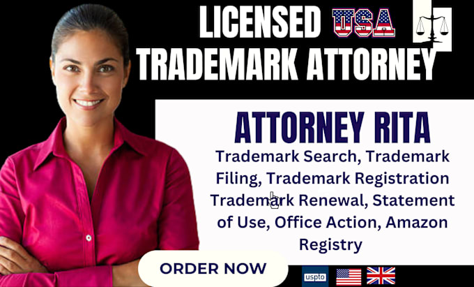 Gig Preview - Be your licensed USA trademark attorney, amazon brand registry, brand name uspto