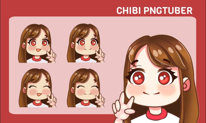 Gig Preview - Design a custom pngtuber avatar in chibi or cartoon style