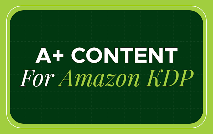 Bestseller - design amazon a plus content for amazon KDP book