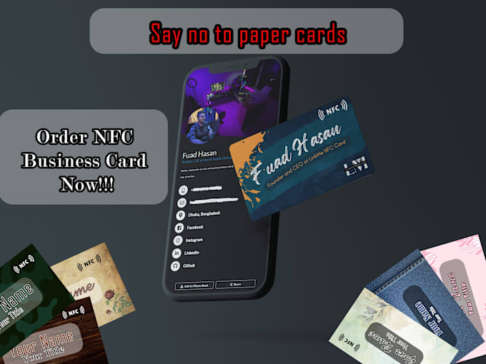 Gig Preview - Create nfc digital business card for you