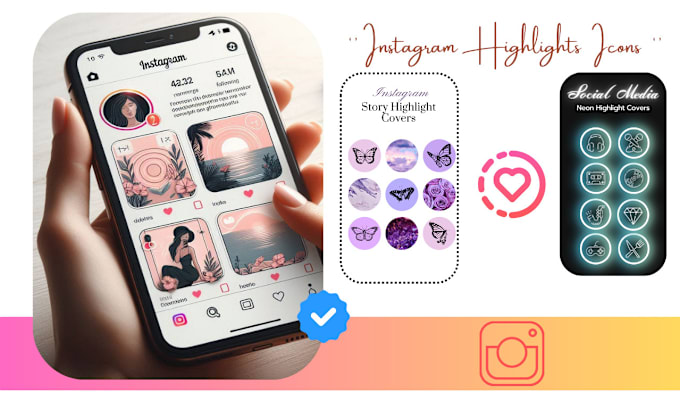 Gig Preview - Create instagram highlights icons in 12h boost your brands aesthetic