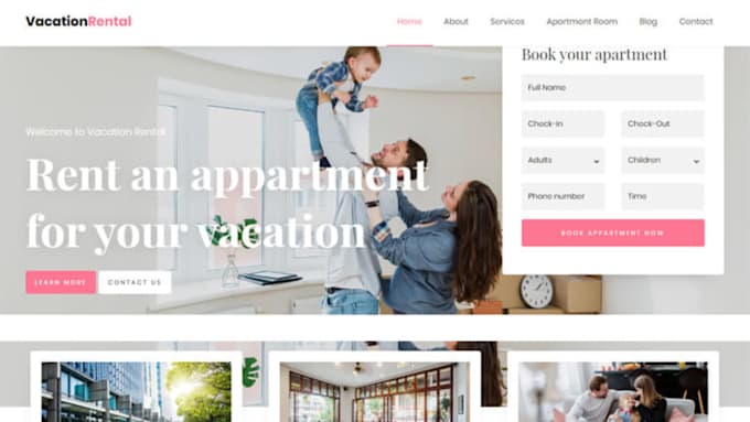 Gig Preview - Build vacation rental and property management website like airbnb