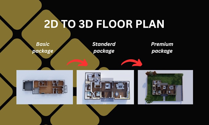 Gig Preview - Do premium 3d floor plan design services elevate your spaces